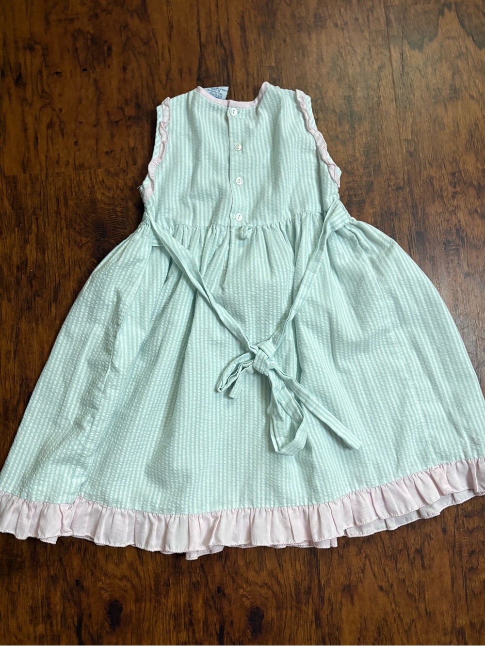 Smocked Dress - Roses - Flowers - Ruffles - Picture 5 of 5